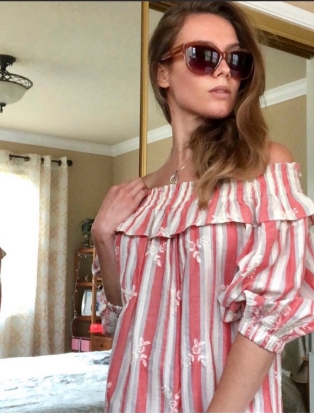 MISA LA beautiful floral pink dress S - Picture 2 of 10